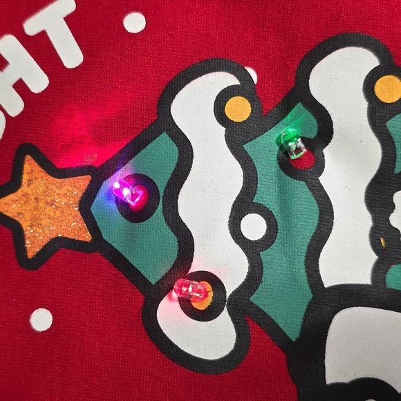 Hello Kitty Light Up Graphic Fleece Pullover Sweatshirt Womens Size XXL - Picture 9 of 9